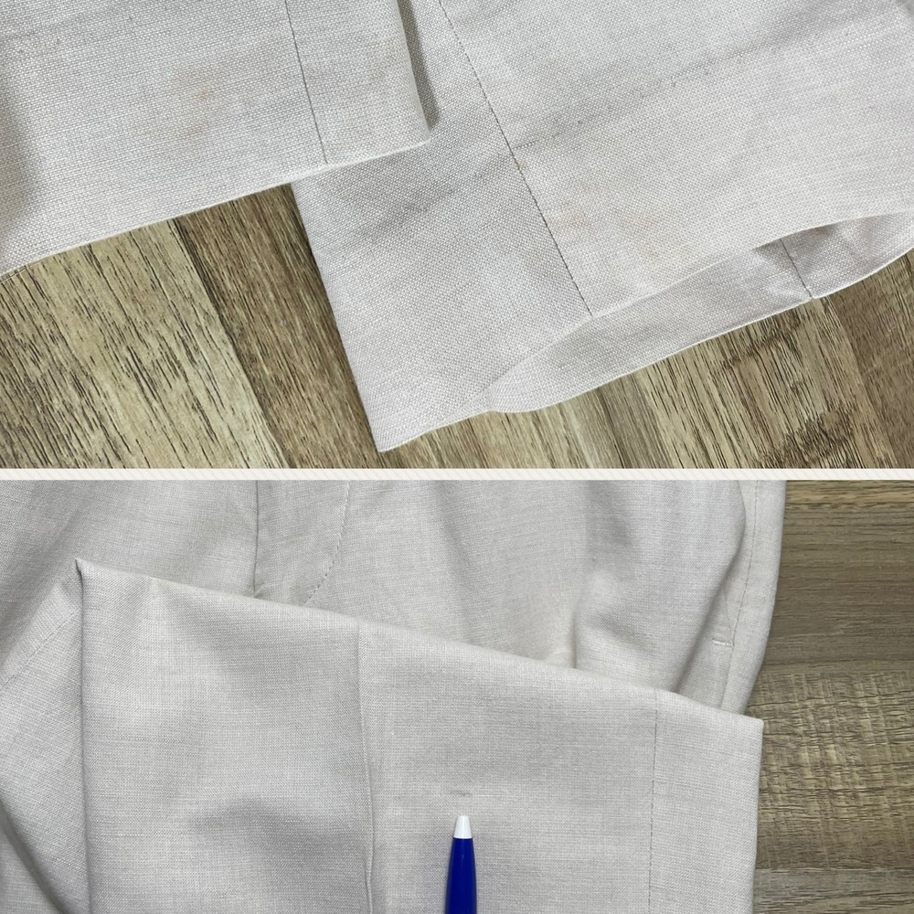 J.Crew Ludlow Slim Pants Baird McNutt Irish Linen Cotton Cream 30x32 New *READ* - Picture 5 of 9